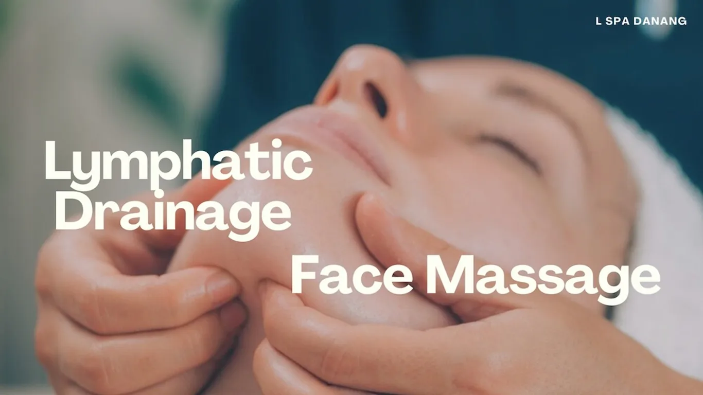 Lymphatic drainage face massage